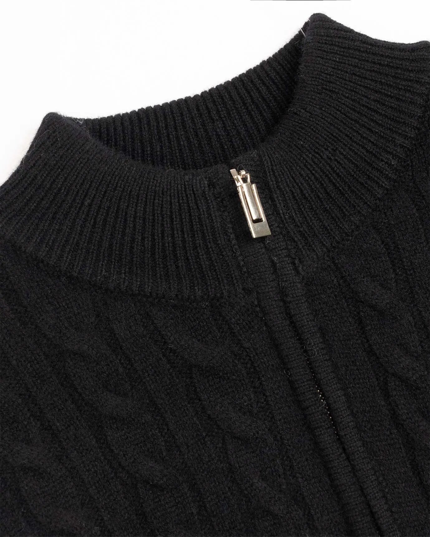 Front view of Fernache Old Money Sweater Zip, alternate view