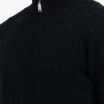 Fernache Old Money Sweater Zip shown in a lifestyle setting, alternate view