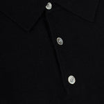 Close-up detail of Fernache Old Money Wool Fine Polo, fabric detail