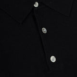 Close-up detail of Fernache Old Money Wool Fine Polo, fabric detail