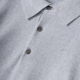 Close-up detail of Fernache Old Money Wool Fine Polo, hardware detail