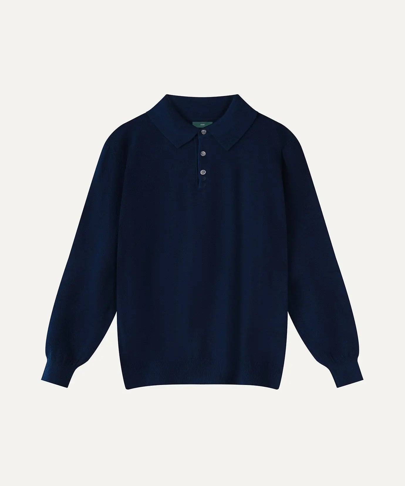 Front view of Blue Fernache Old Money Wool Fine Polo