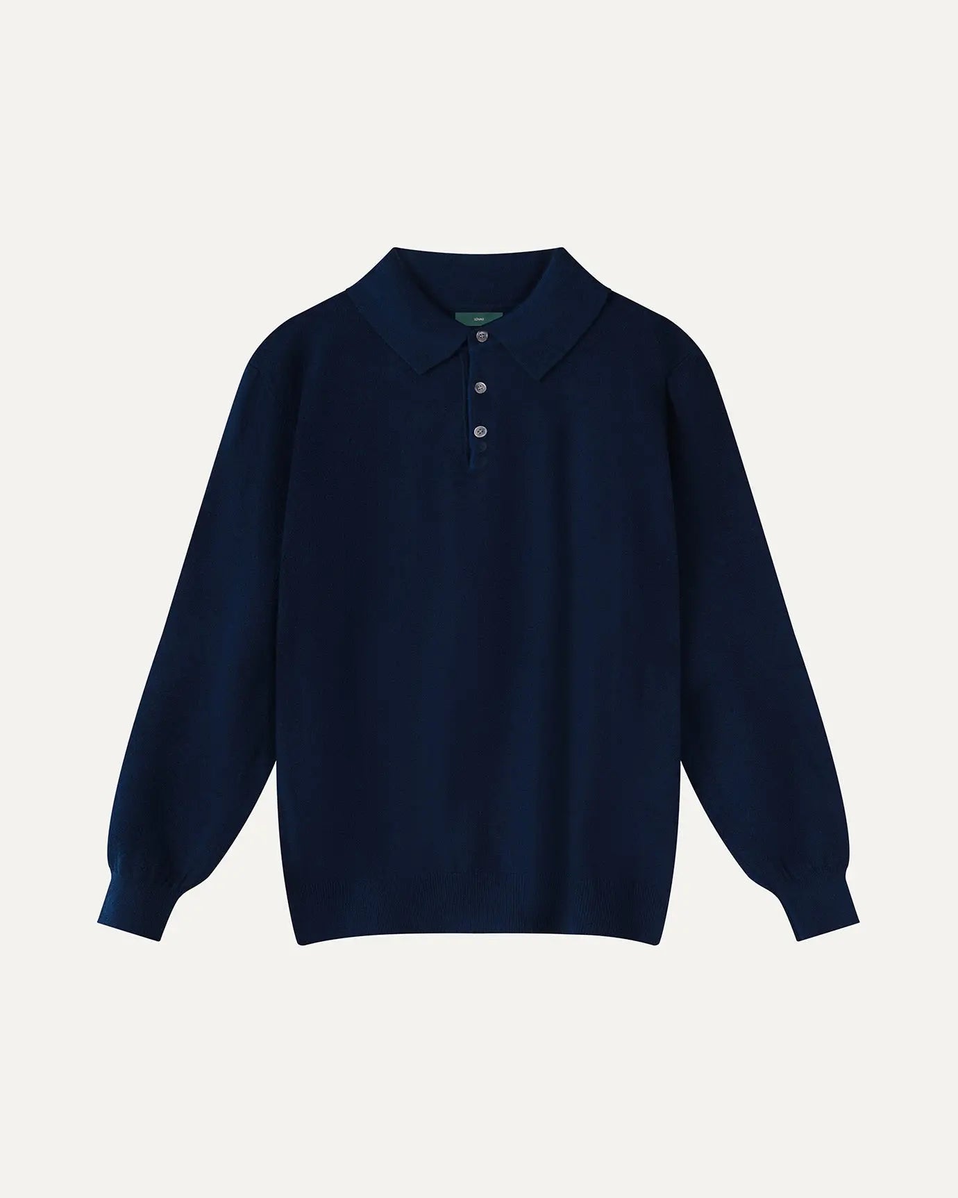 Front view of Blue Fernache Old Money Wool Fine Polo