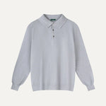 Front view of Gray Fernache Old Money Wool Fine Polo