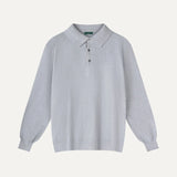 Front view of Gray Fernache Old Money Wool Fine Polo