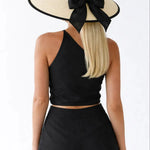 Back view of Luce di Capri Hat