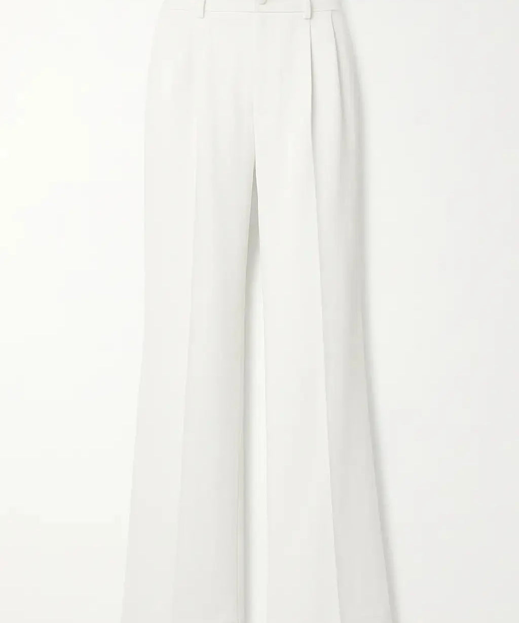 Front view of White Lumière Trousers