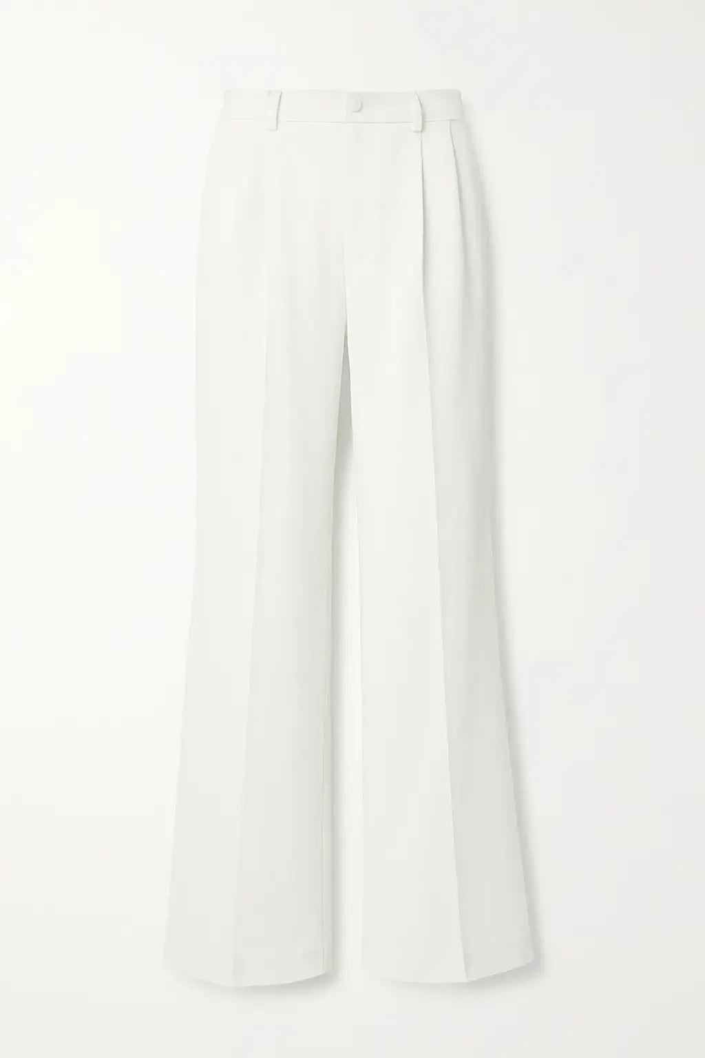 Front view of White Lumière Trousers