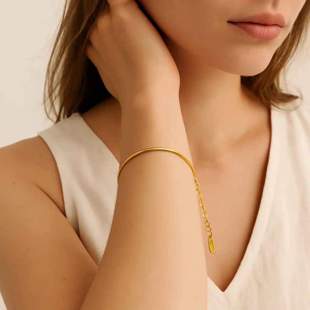 Luna Bracelet shown in a lifestyle setting