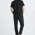 Back view of Malé - Short-Sleeved Set, close up