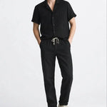 Malé - Short-Sleeved Set shown in a lifestyle setting, cropped view