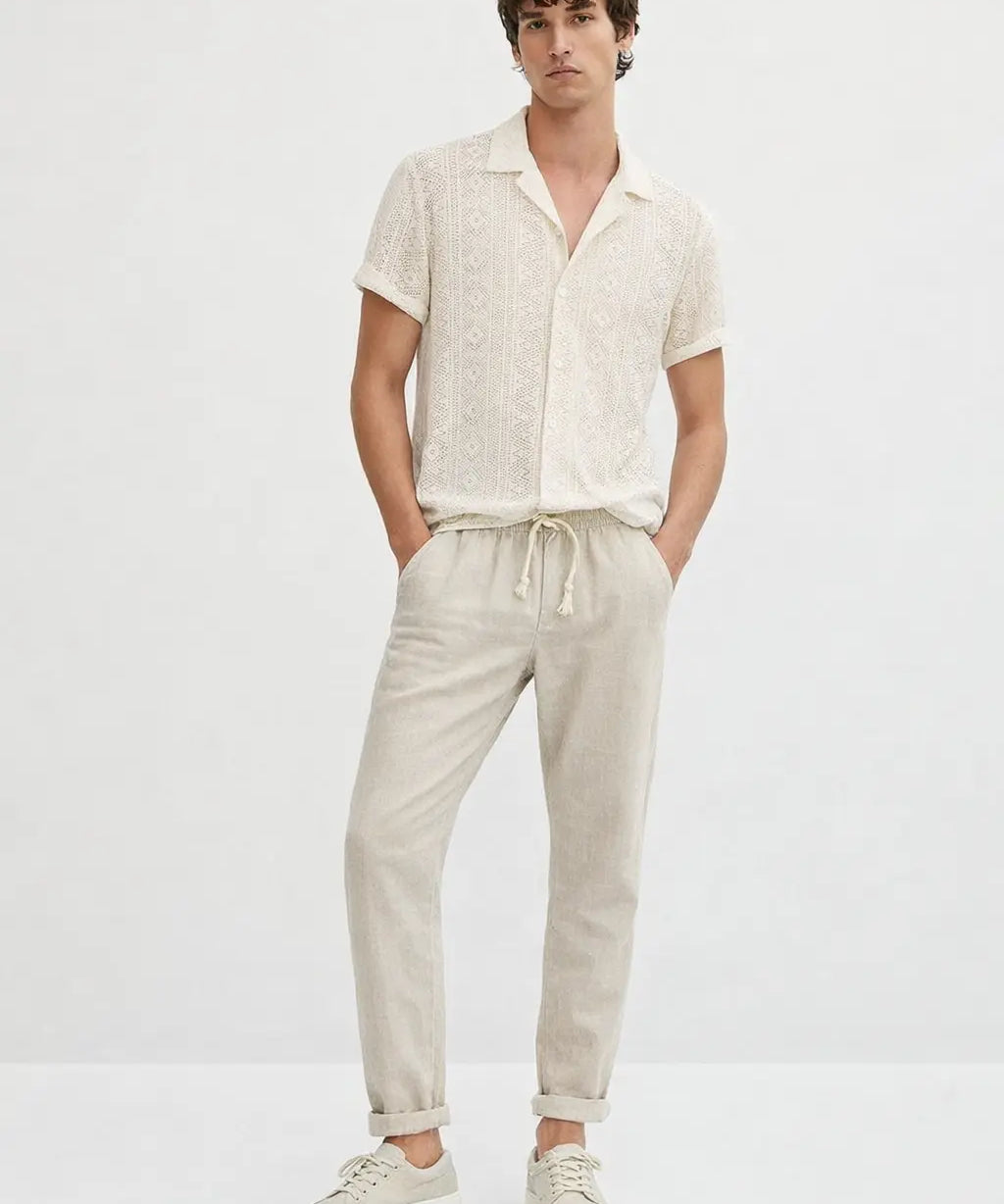 Malé - Short-Sleeved Set shown in a lifestyle setting