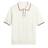 Front view of White Malibu Polo
