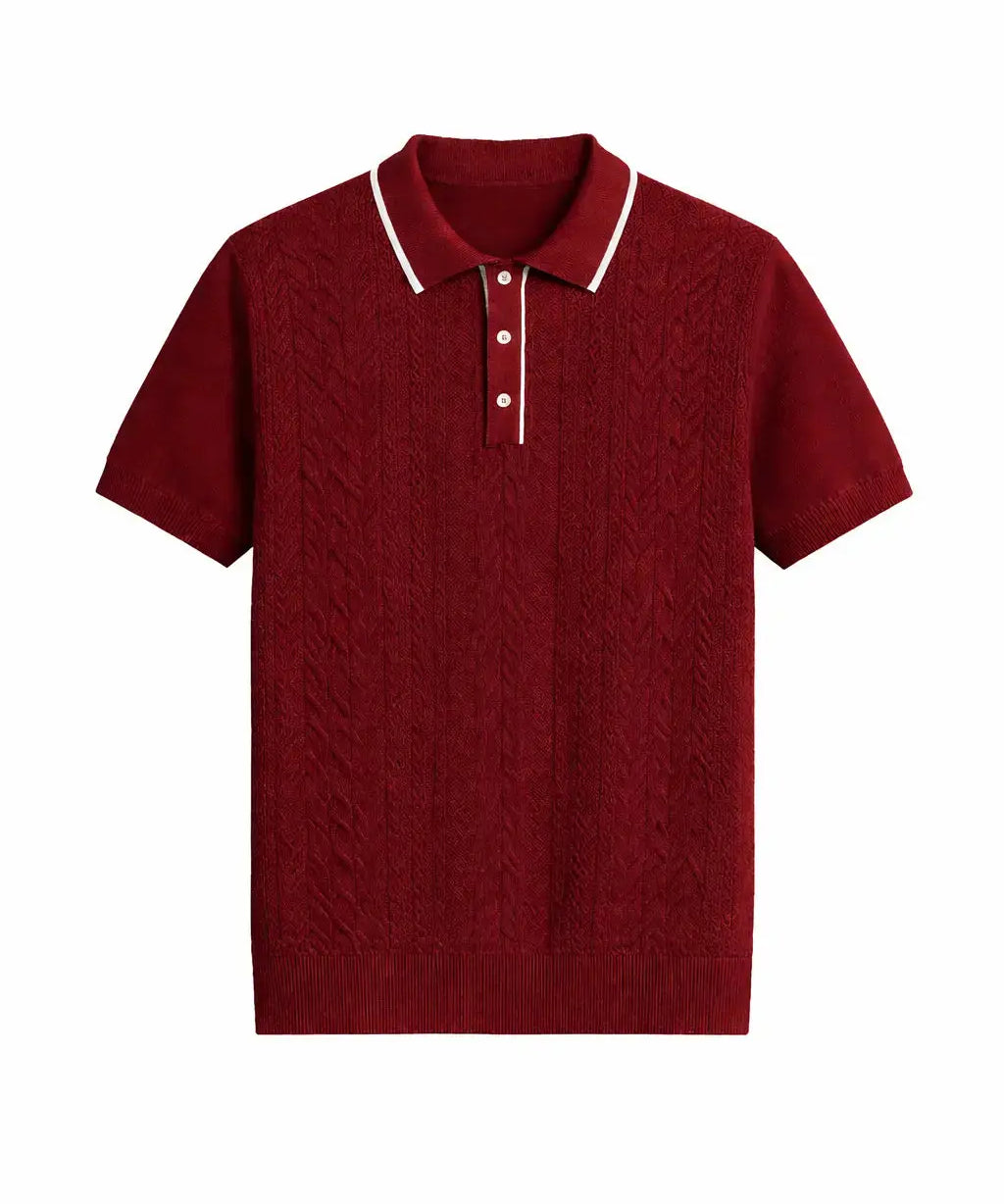 Front view of Wine red Malibu Polo