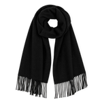 Front view of Black Marcelline Scarf
