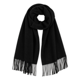Front view of Black Marcelline Scarf