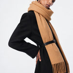 Marcelline Scarf shown in a lifestyle setting, alternate view