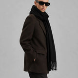 Marcelline Scarf shown in a lifestyle setting, cropped view