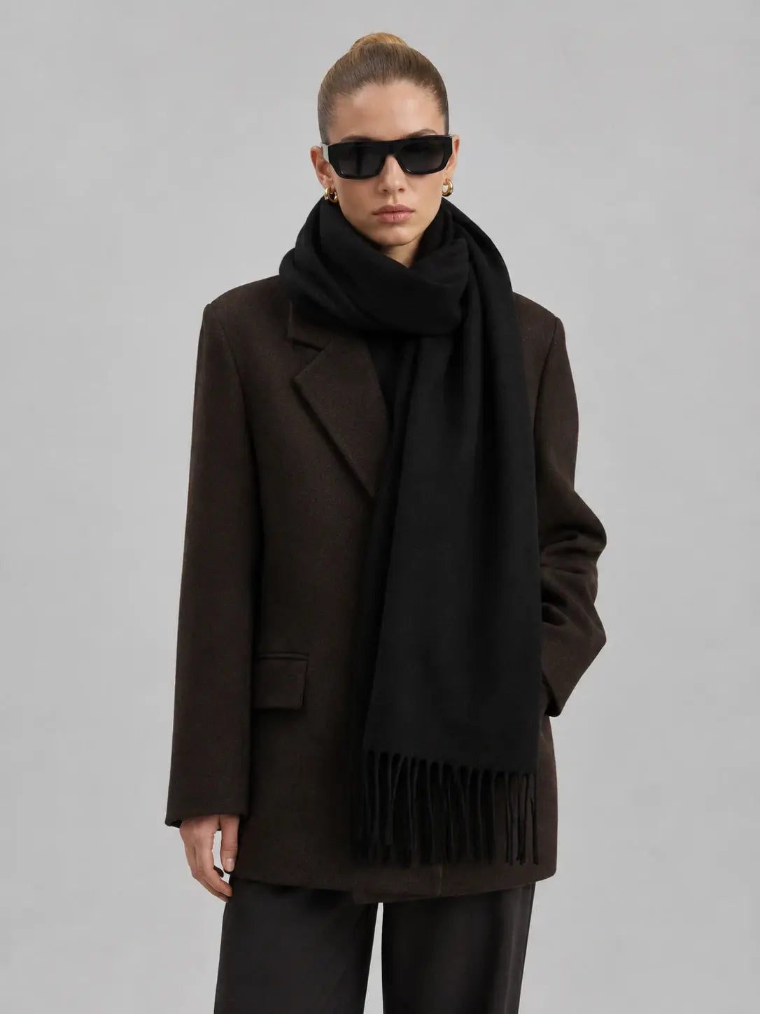 Marcelline Scarf shown in a lifestyle setting, full length view