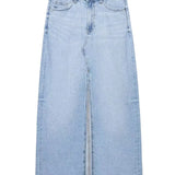 Front view of Light Blue Margaux Maxi Skirt