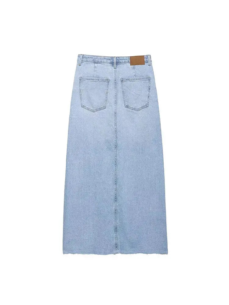 Front view of Margaux Maxi Skirt