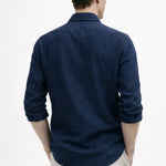 Back view of Men's Casual Shirt, alternate angle