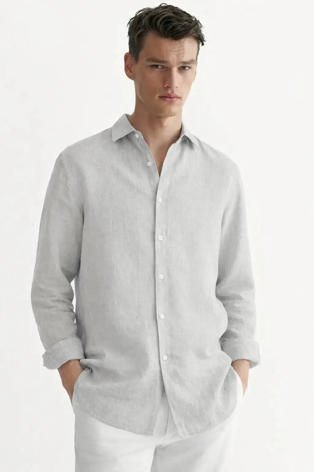 Men's Casual Shirt shown in a lifestyle setting