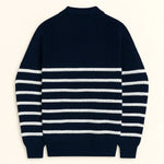 Back view of Merino Half-Zip Sweater