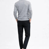 Back view of Merino Royal Turtleneck, full view