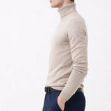 Side view of Merino Royal Turtleneck