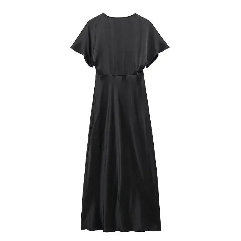 Back view of Midnight Silkes Dress
