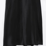 Close-up detail of Midnight Silkes Dress, hardware detail