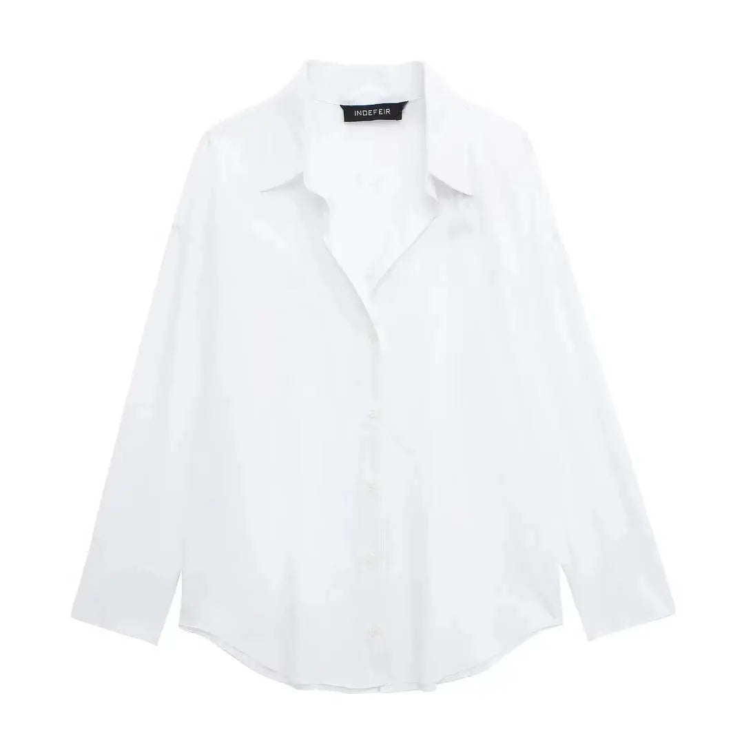 Front view of White Minimal Shirt