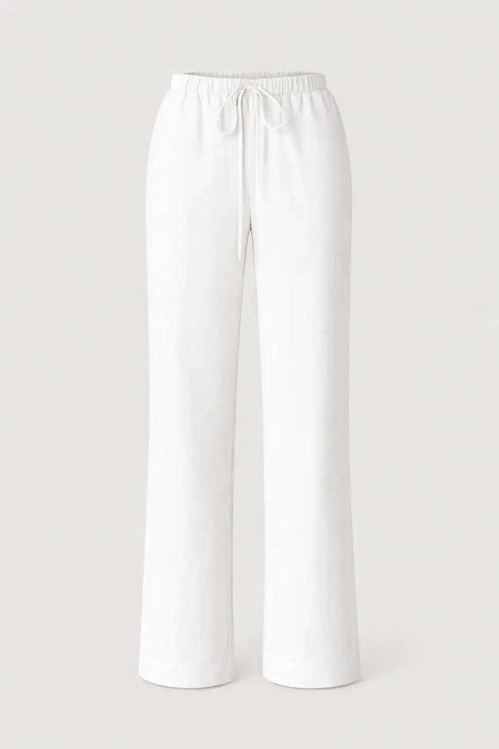Front view of White Mira Coast Pants