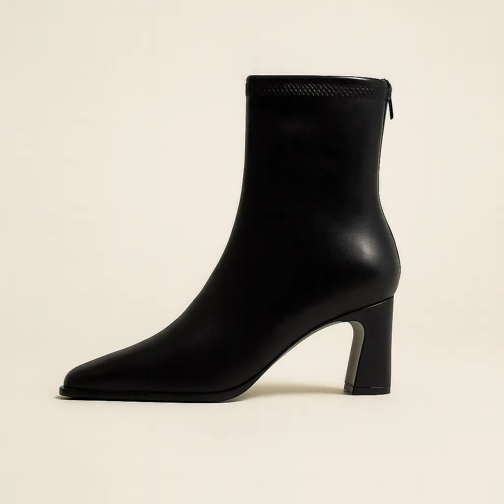 Side view of Black Mirelle Boots