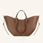 Front view of Brown Monarch Tote