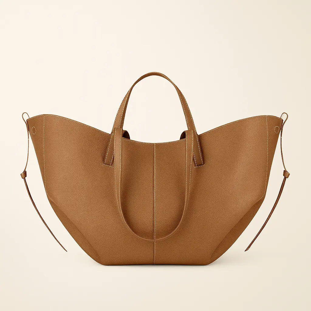 Front view of Camel Monarch Tote