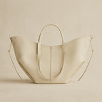 Front view of White Monarch Tote
