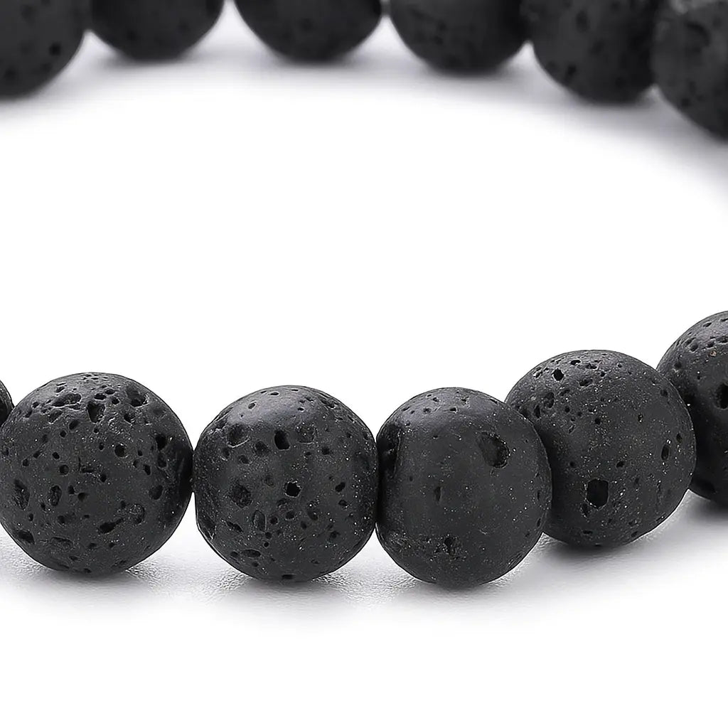Close-up detail of Natural Stone Bracelet