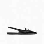 Side view of Black Nero Piatto Shoes