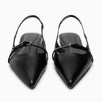 Three-quarter view of Nero Piatto Shoes, alternate view