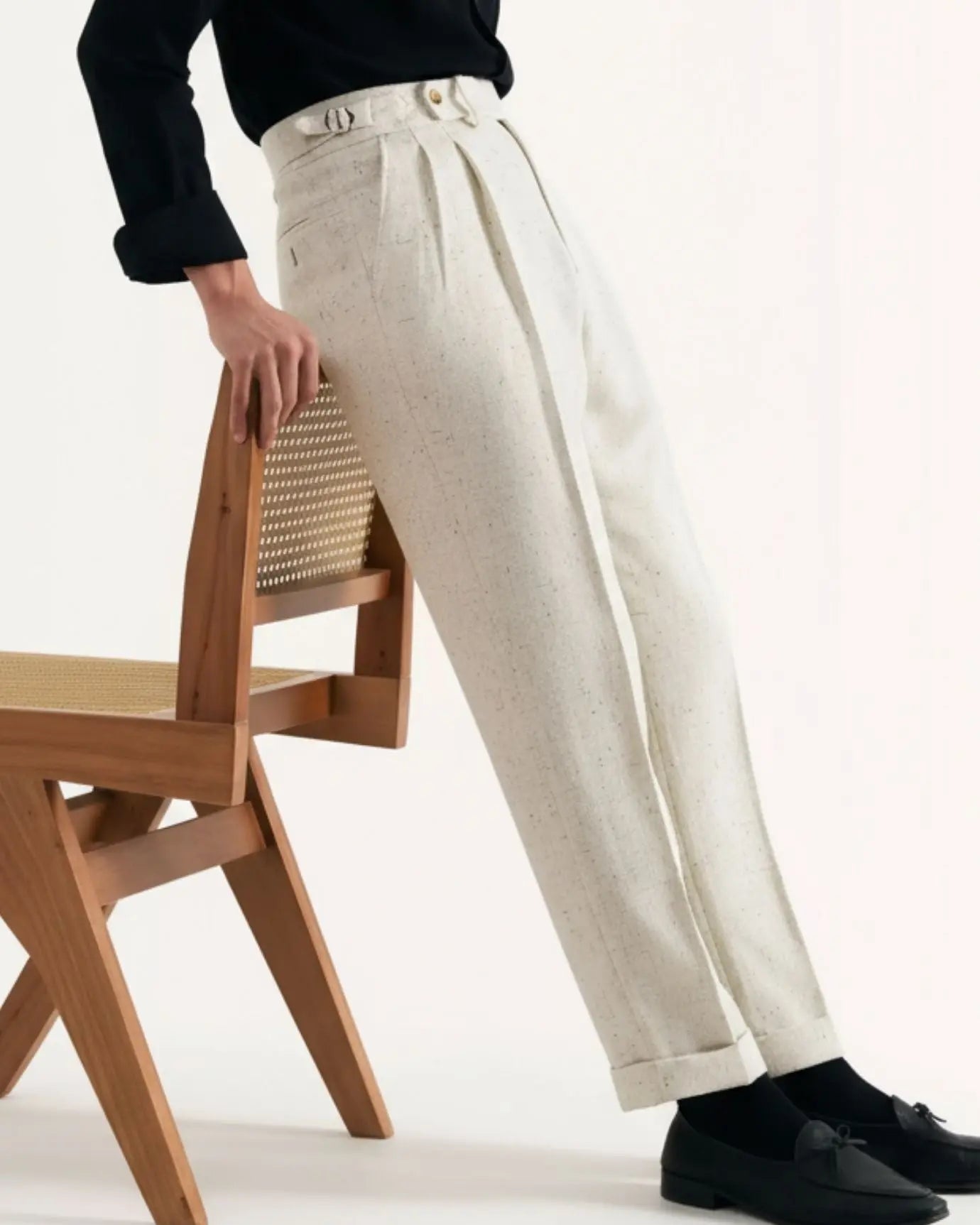 Close-up detail of Nice Trousers Limited Edition