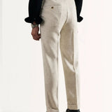 Nice Trousers Limited Edition shown in a lifestyle setting, full length view