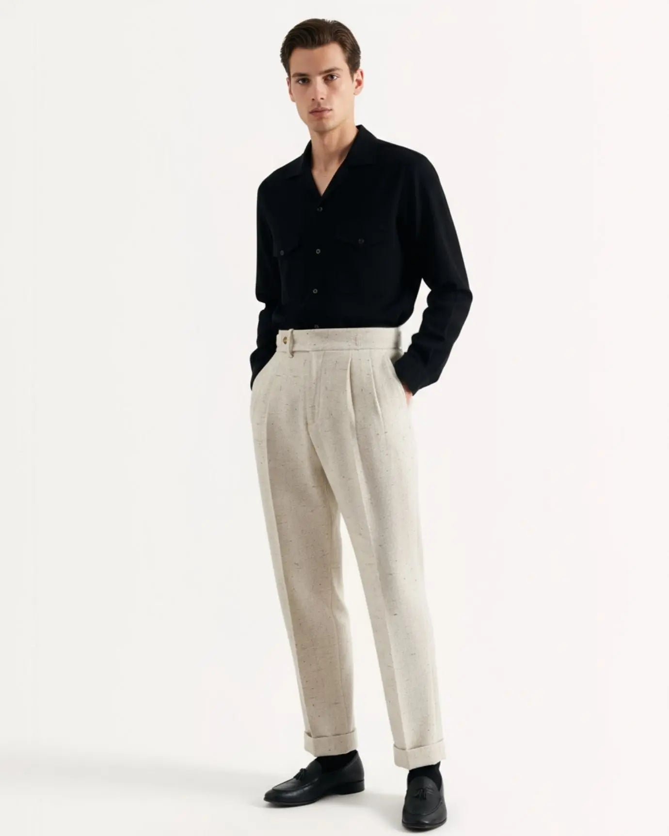 Nice Trousers Limited Edition shown in a lifestyle setting