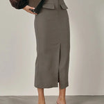 Nina Skirt shown in a lifestyle setting