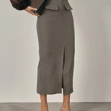 Nina Skirt shown in a lifestyle setting