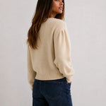Nivelle Cardigan shown in a lifestyle setting, full length view