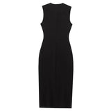 Back view of Noir Silhouette Dress