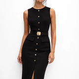 Noir Silhouette Dress shown in a lifestyle setting