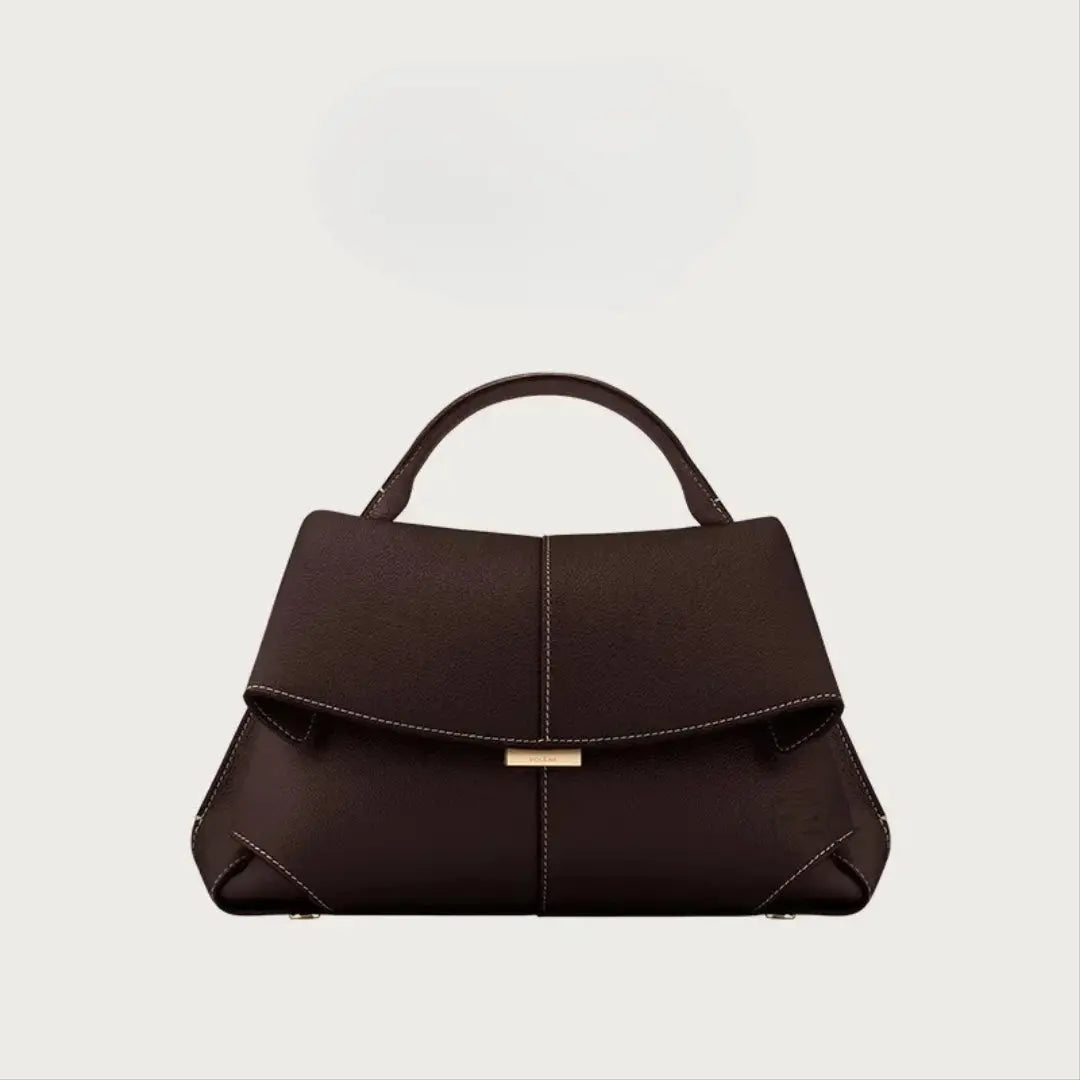Front view of Dark brown Nomi Bag
